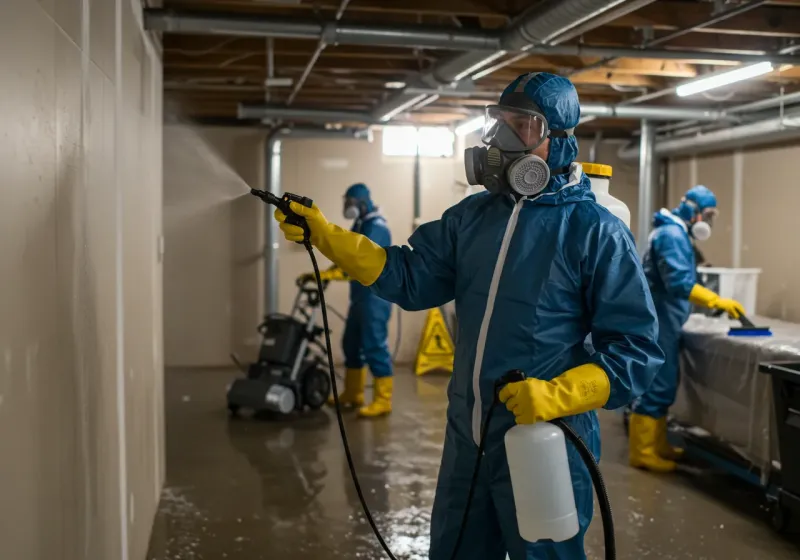 Basement Sanitization and Antimicrobial Treatment process in Frisco City, AL